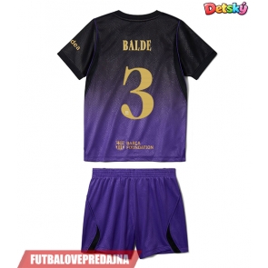Lacne Dětský Futbalové dres Barcelona Alejandro Balde #3 2026-27 Krátky Rukáv - Preč (+ trenírky)